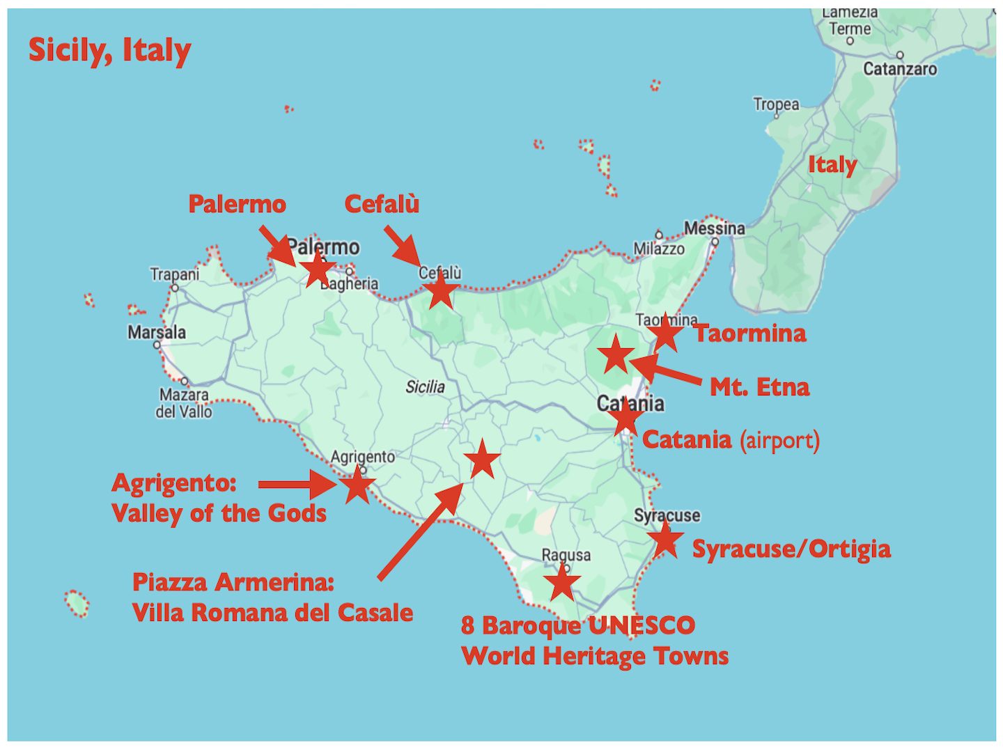 Sicily destinations